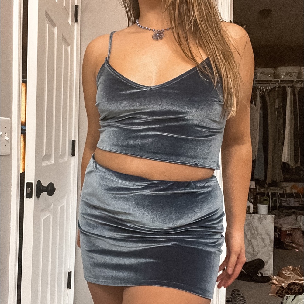 Velour two piece matching set